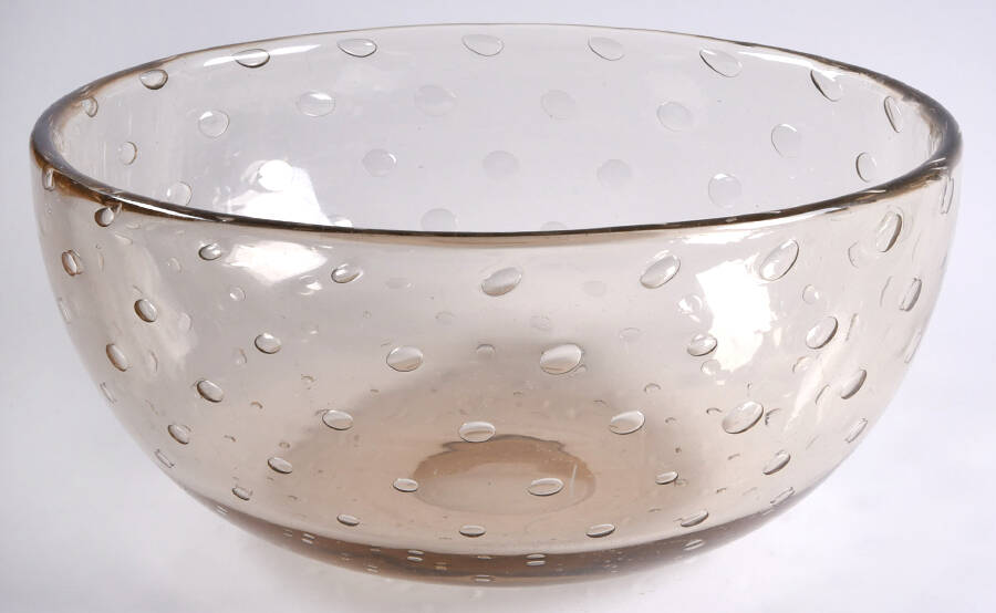 Art Glass 8" Round Bowl by Unknown Manufacturer-1