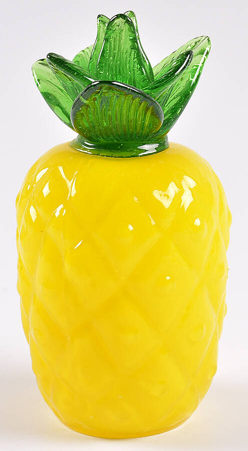 Animals & Figurines (Multicolor) Large Pineapple Figurine by Unknown Manufacturer-1