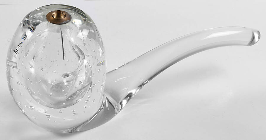 Art Glass Oil Lamp by Unknown Manufacturer-1