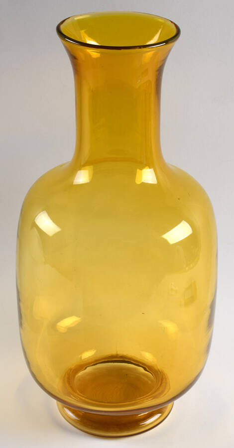 Art Glass 18" Footed Vase by Unknown Manufacturer-1