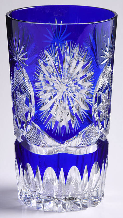 UNK20114 Cobalt Blue Flat Tumbler by Unknown Manufacturer-1