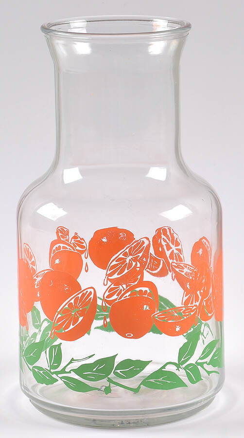 Oranges Juice Container No Plastic Lid by Libbey Glass Company-1
