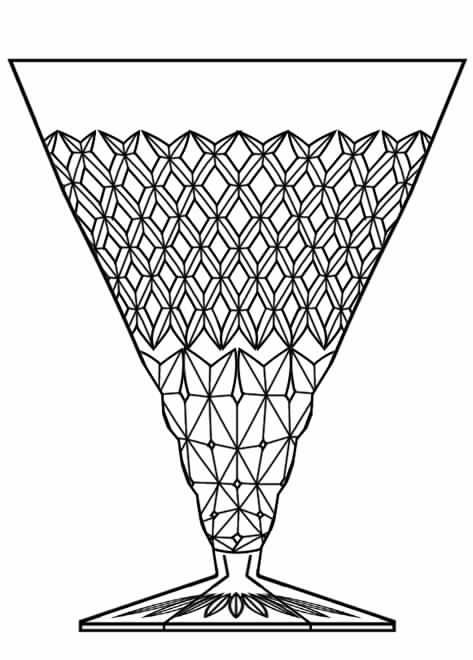 Anmaur Fantaisie Water Goblet by Val St Lambert-1