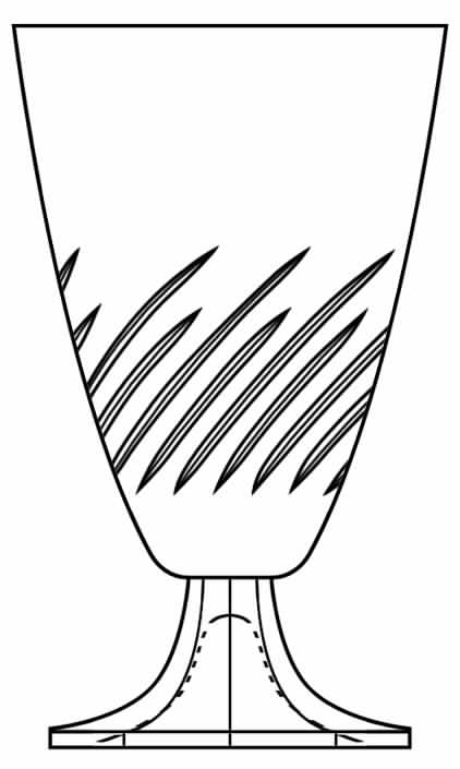 Asta Flamme Water Goblet by Val St Lambert-1