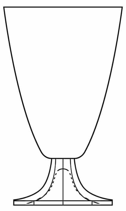 Asta Plain Water Goblet by Val St Lambert-1