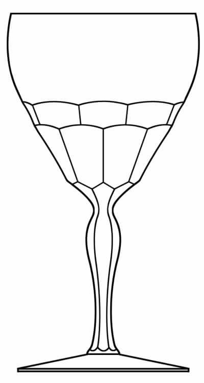 Belvedere Diamond Water Goblet by Val St Lambert-1