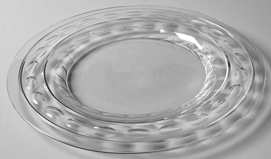 Blarney Clear Luncheon Plate by Val St Lambert-1