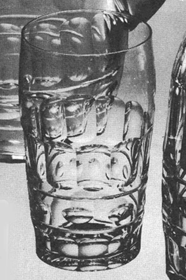 Blarney Clear 12 Oz Flat Tumbler by Val St Lambert-1
