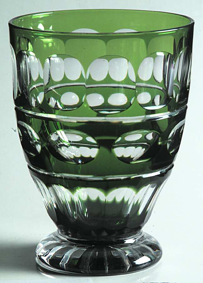 Blarney Green Footed Tumbler by Val St Lambert-1