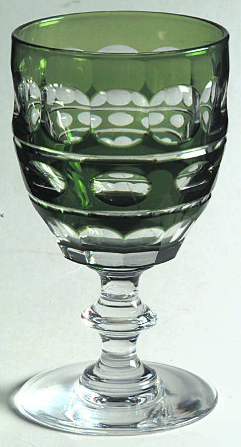 Blarney Green Wine Glass by Val St Lambert-1