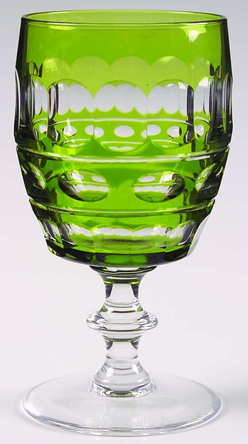 Blarney Green Water Goblet by Val St Lambert-1