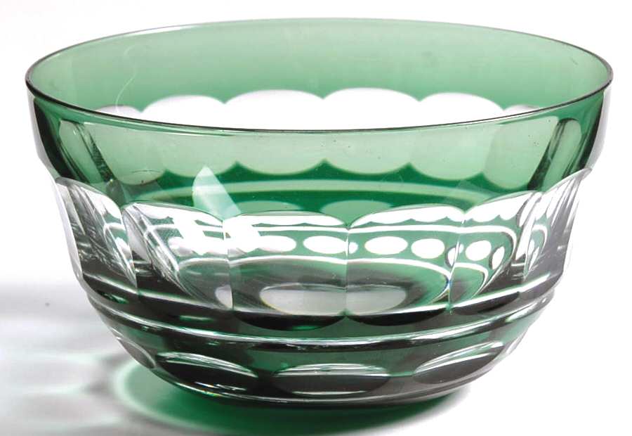 Blarney Green Small Fruit Dessert Bowl by Val St Lambert-1