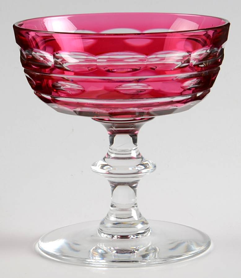 Blarney Ruby Champagne/Tall Sherbet by Val St Lambert-1