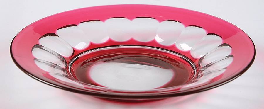 Blarney Ruby Underplate for Finger Bowl by Val St Lambert-1