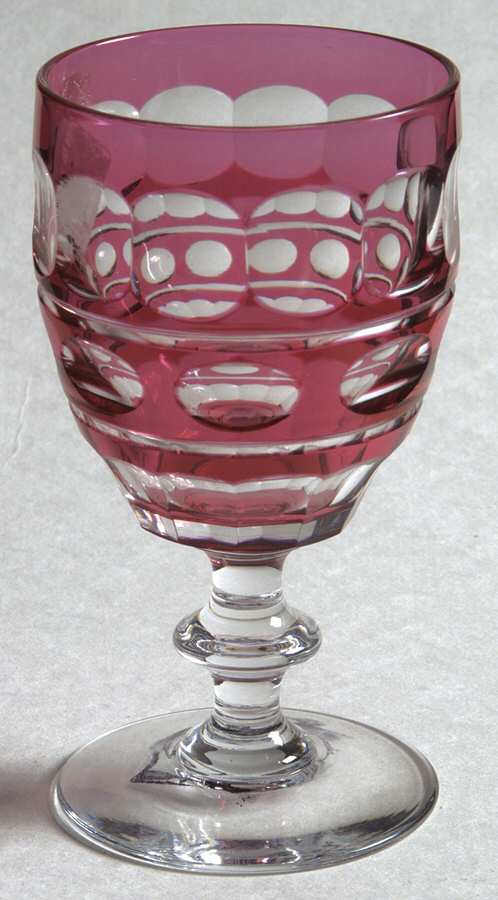 Blarney Ruby Wine Glass by Val St Lambert-1