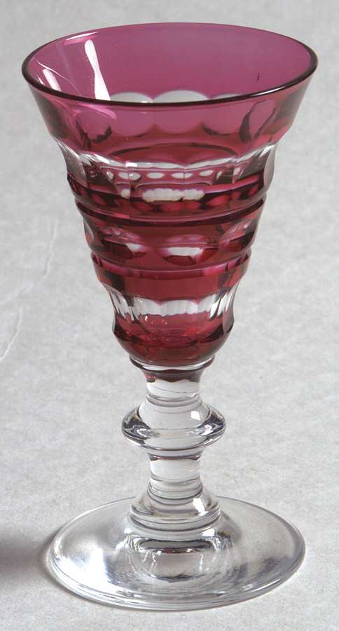 Blarney Ruby Sherry Glass by Val St Lambert-1