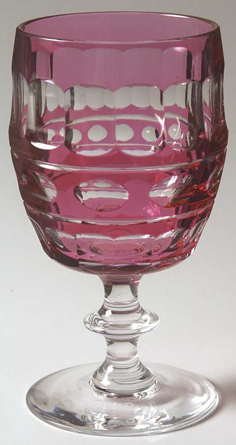 Blarney Ruby Water Goblet by Val St Lambert-1