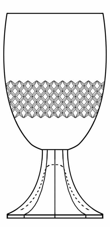 Carmen Water Goblet by Val St Lambert-1