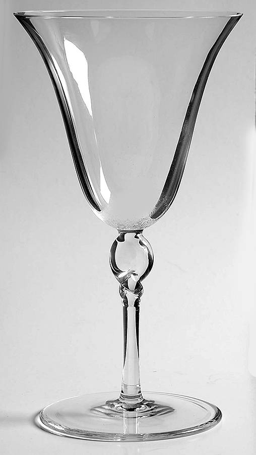 Clarence Tall Water Goblet by Val St Lambert-1