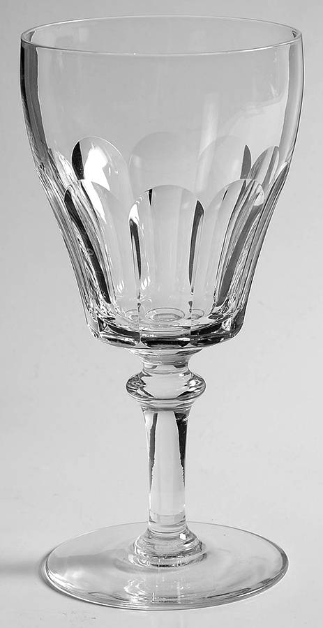 Colonial Tcpl Tall Water Goblet by Val St Lambert-1