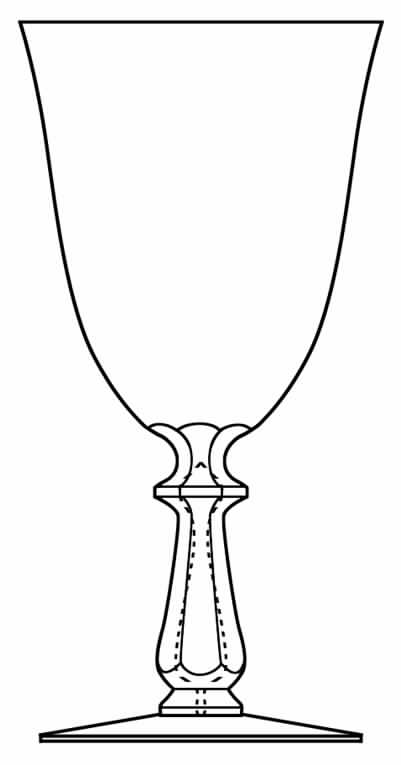 Concerto Water Goblet by Val St Lambert-1