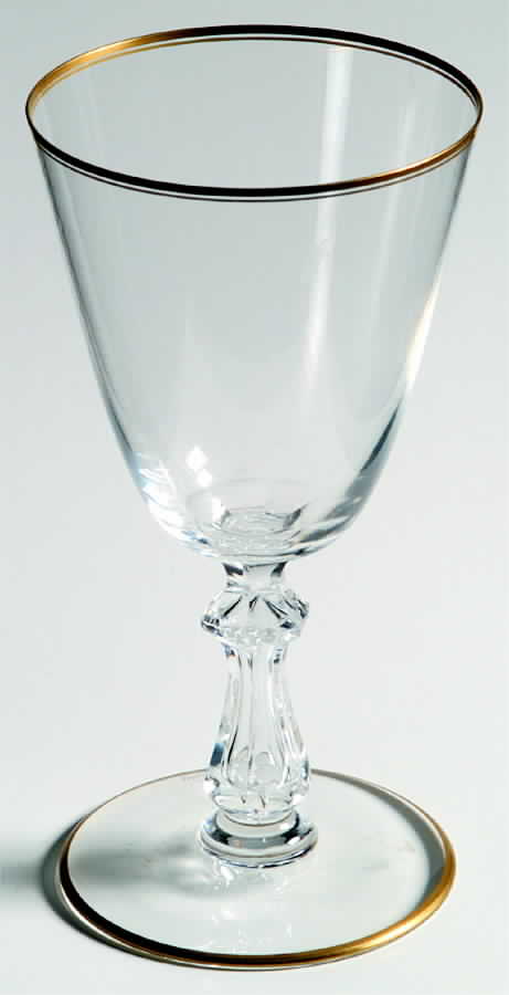 Crown Gold Water Goblet by Val St Lambert-1