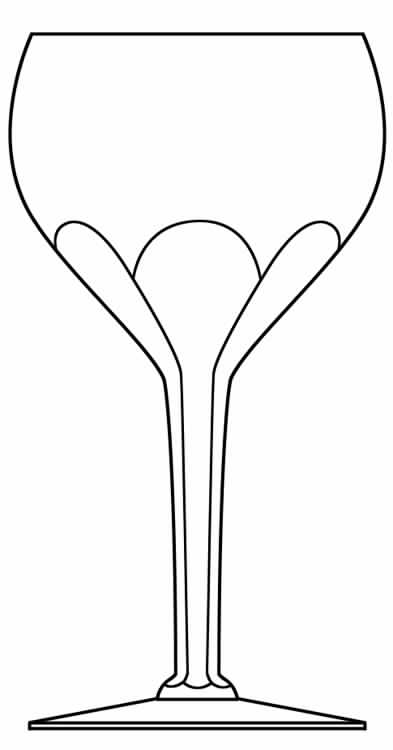Daria Water Goblet by Val St Lambert-1