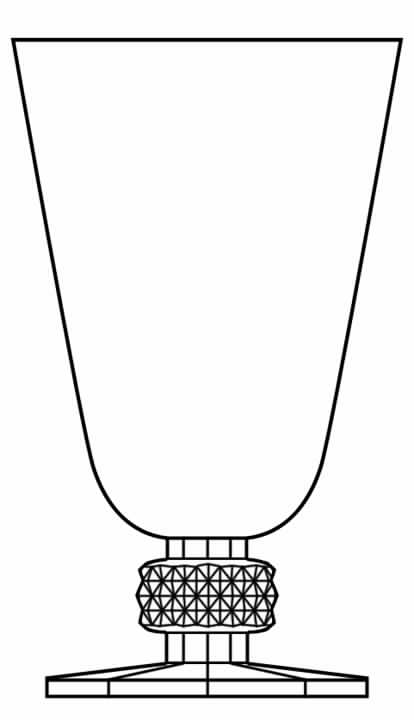 Dixie Water Goblet by Val St Lambert-1
