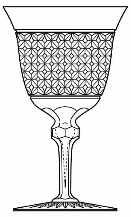 Duchess Water Goblet by Val St Lambert-1