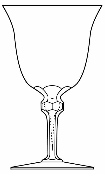 Duc Water Goblet by Val St Lambert-1