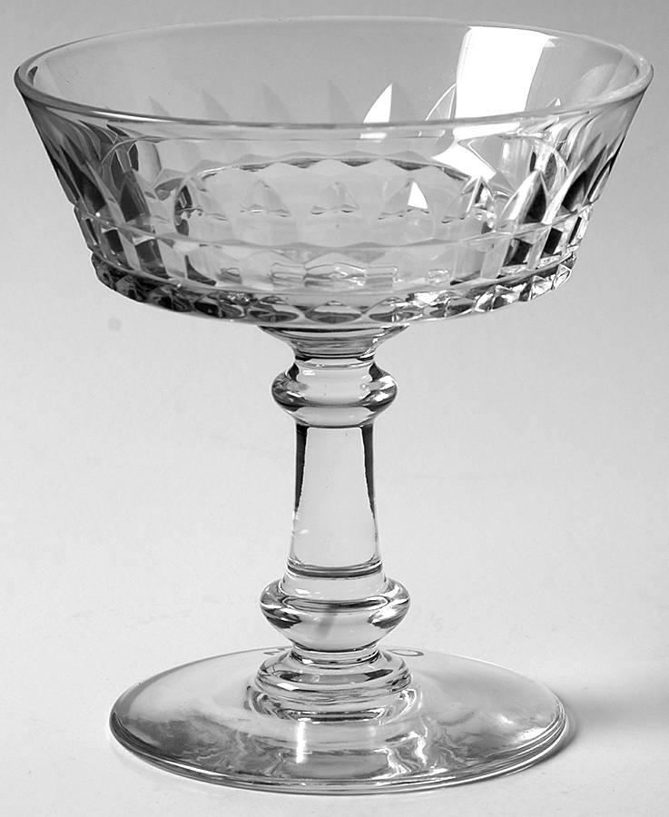 Esneux Clear Champagne/Tall Sherbet by Val St Lambert-1