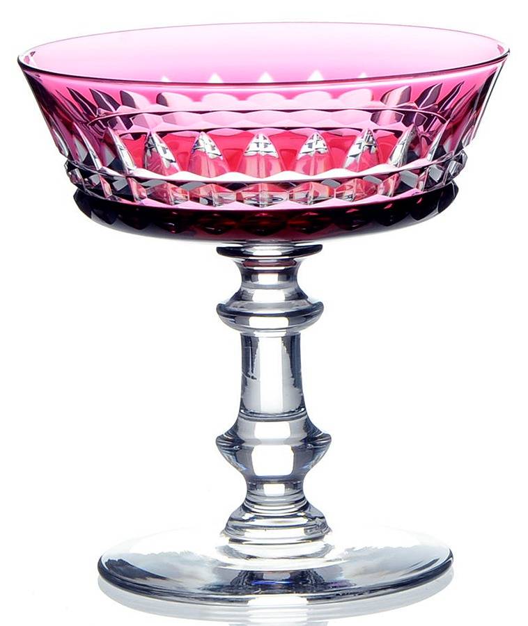Esneux Rose Champagne/Tall Sherbet by Val St Lambert-1