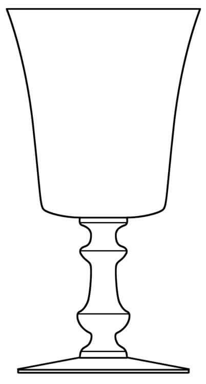 Esneux Plain Water Goblet by Val St Lambert-1