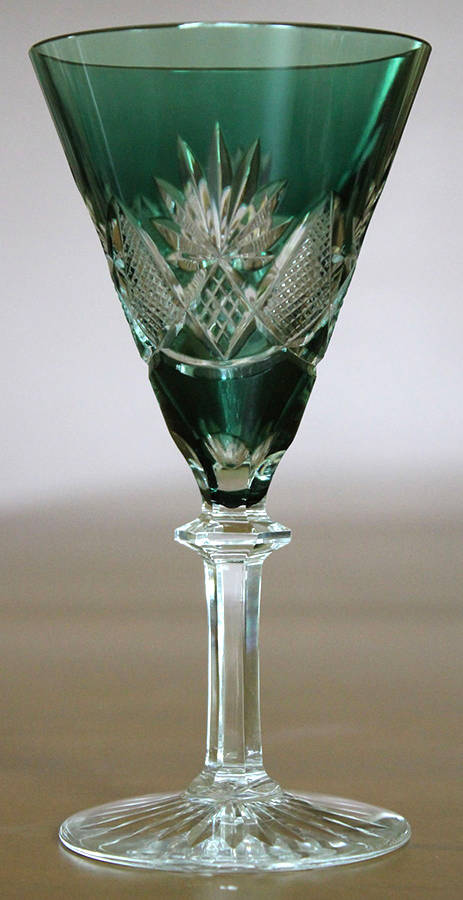 Eurydice Emerald Green Claret Wine by Val St Lambert-1