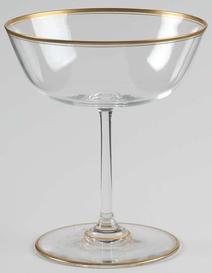 Eva Gold Champagne/Tall Sherbet by Val St Lambert-1