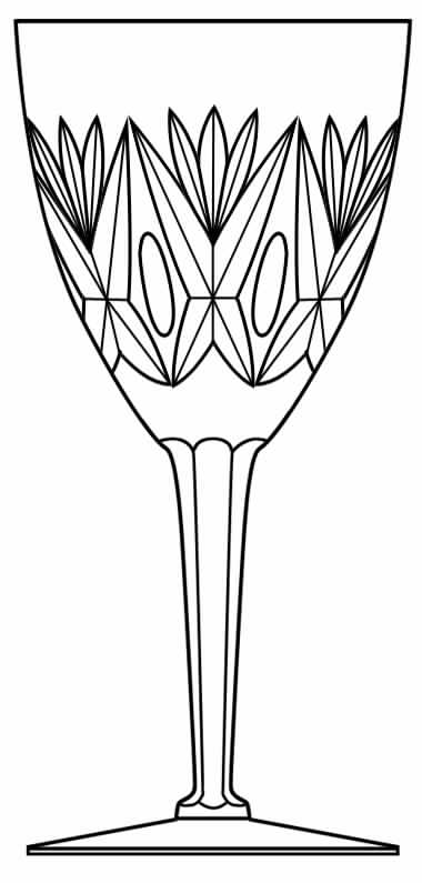 Gevaert Fantaisie Water Goblet by Val St Lambert-1