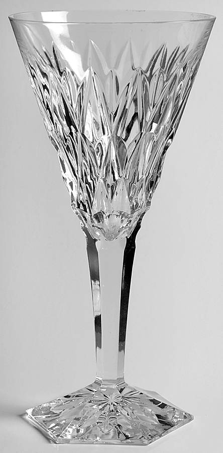Hafnia Cut Fantaisie Tall Water Goblet by Val St Lambert-1