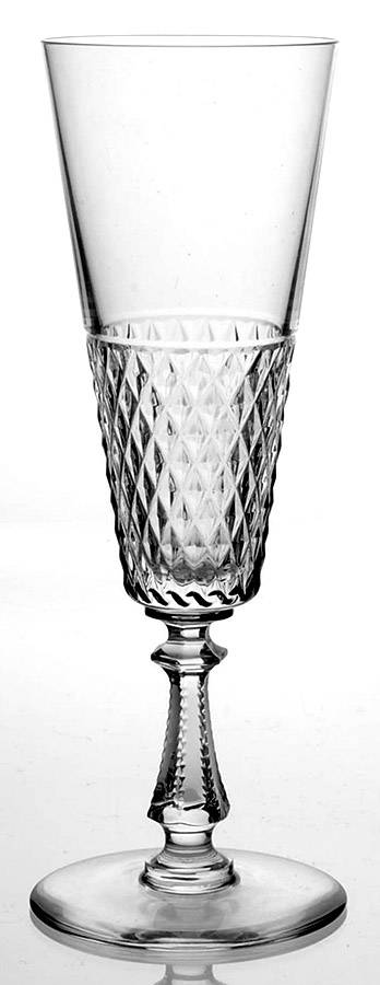 Heidelberg (Diamond Cut) Fluted Champagne by Val St Lambert-1