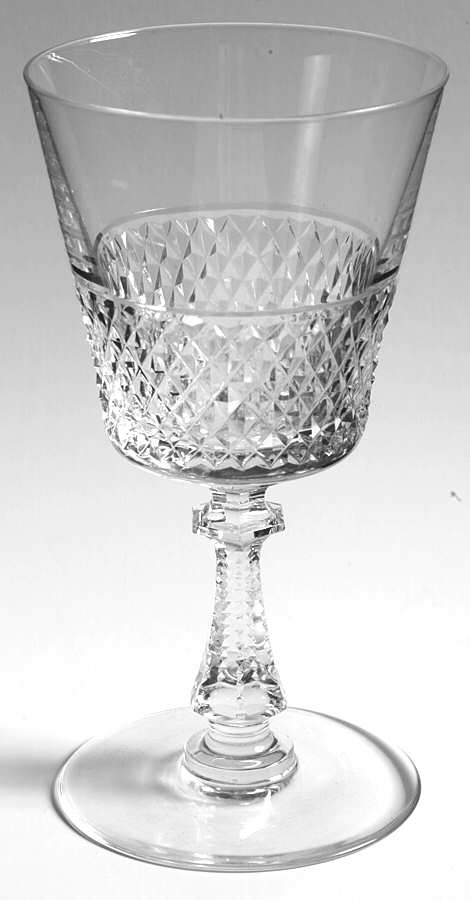 Heidelberg (Diamond Cut) Water Goblet by Val St Lambert-1