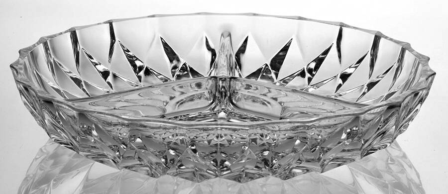 Imperial 3 Part Relish Dish by Val St Lambert-1