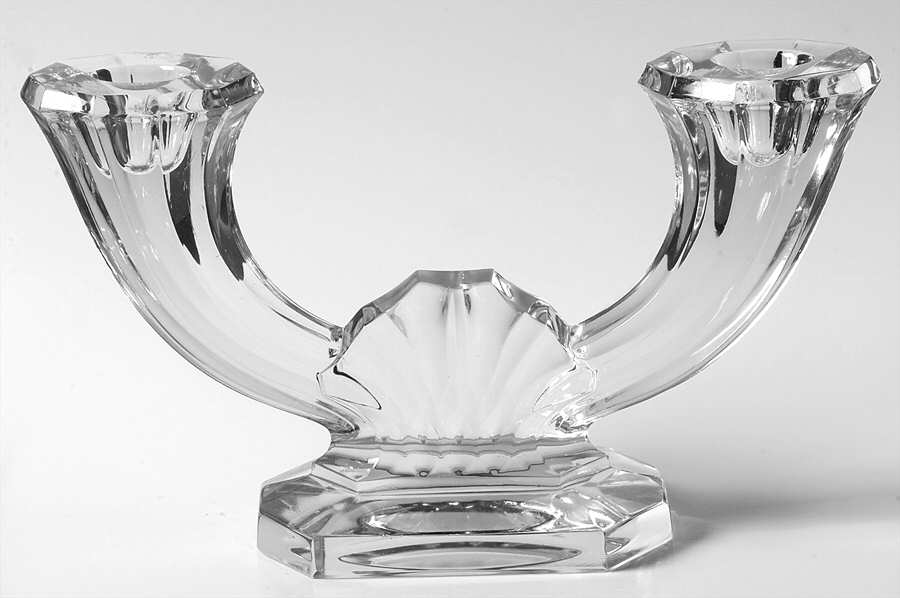Imperial Double Light Candlestick by Val St Lambert-1