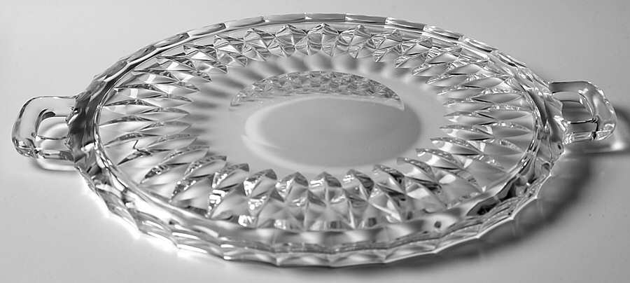 Imperial Handled Cake Plate by Val St Lambert-1