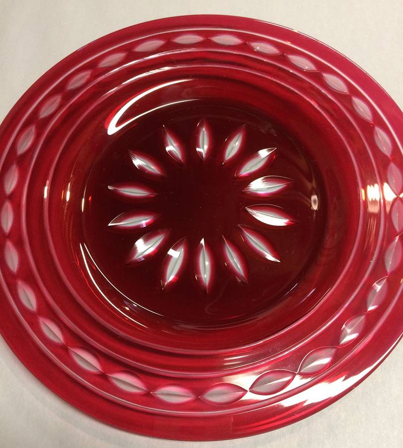Kent York Rose Luncheon Plate by Val St Lambert-1