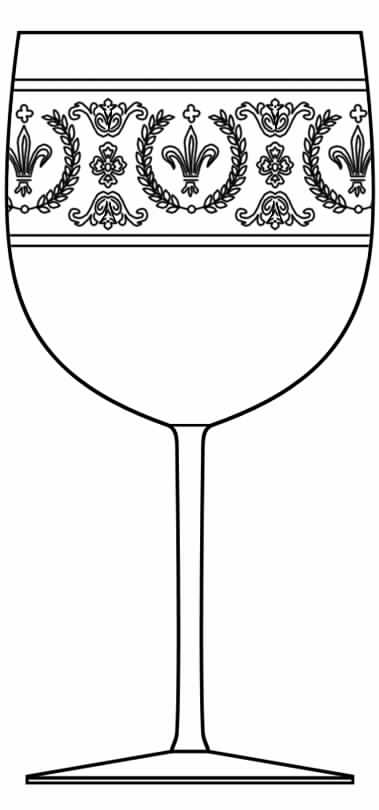 Laeken Decor 1903 Water Goblet by Val St Lambert-1