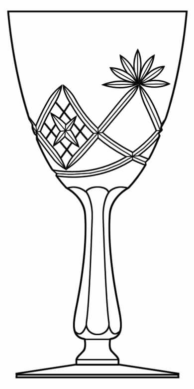 Lubin Annette Water Goblet by Val St Lambert-1