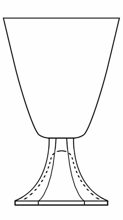 Mignon Plain Water Goblet by Val St Lambert-1