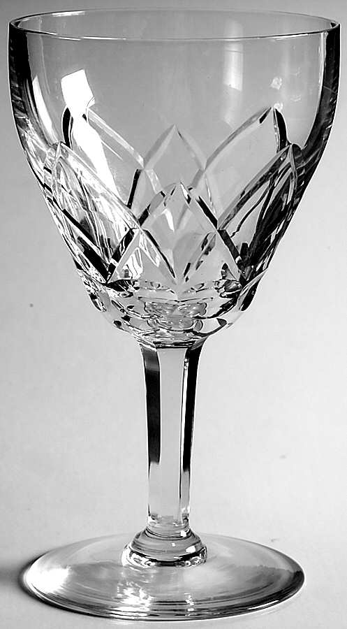 Montana (Cut Arches) Water Goblet by Val St Lambert-1