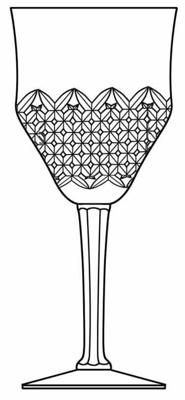 Normandy Water Goblet by Val St Lambert-1
