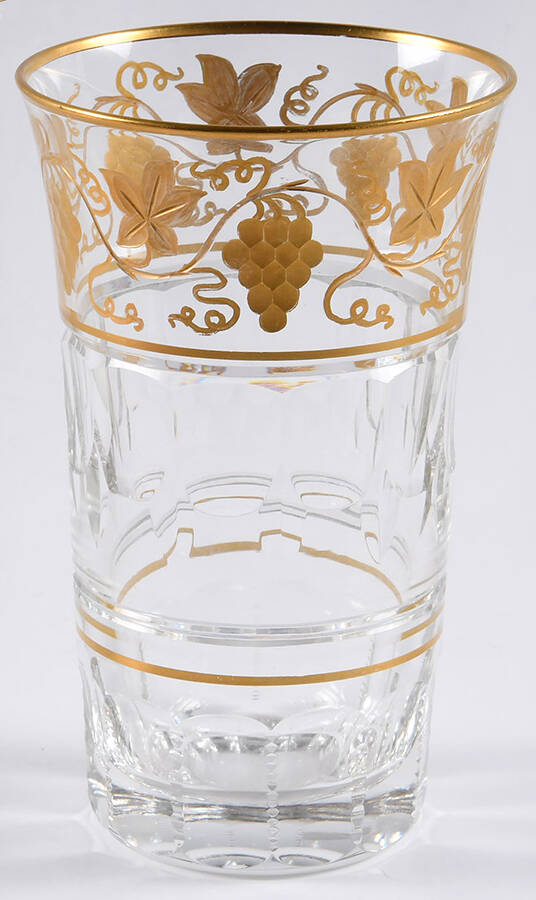 Pampre D'Or 10 Oz Flat Tumbler by Val St Lambert-1