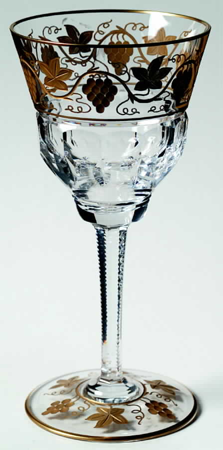 Pampre D'Or Water Goblet by Val St Lambert-1